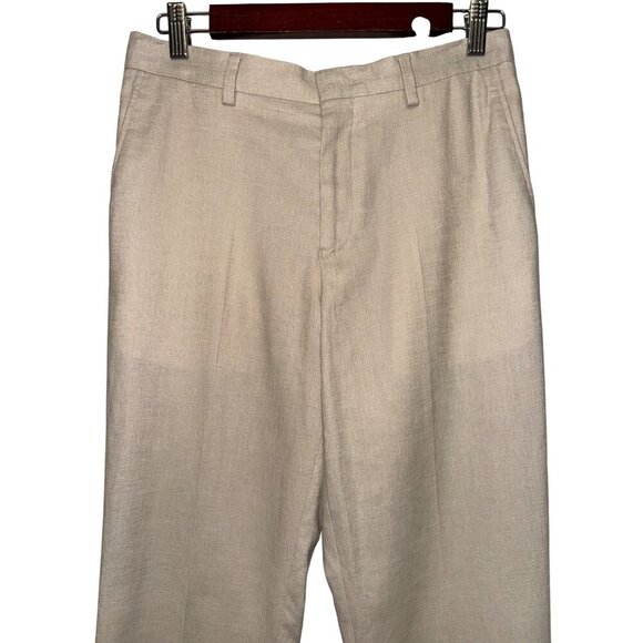 NEW Ralph Lauren Boy's Suit Pants Khaki Beugene Black Label Linen Size 20 30" - Picture 2 of 9